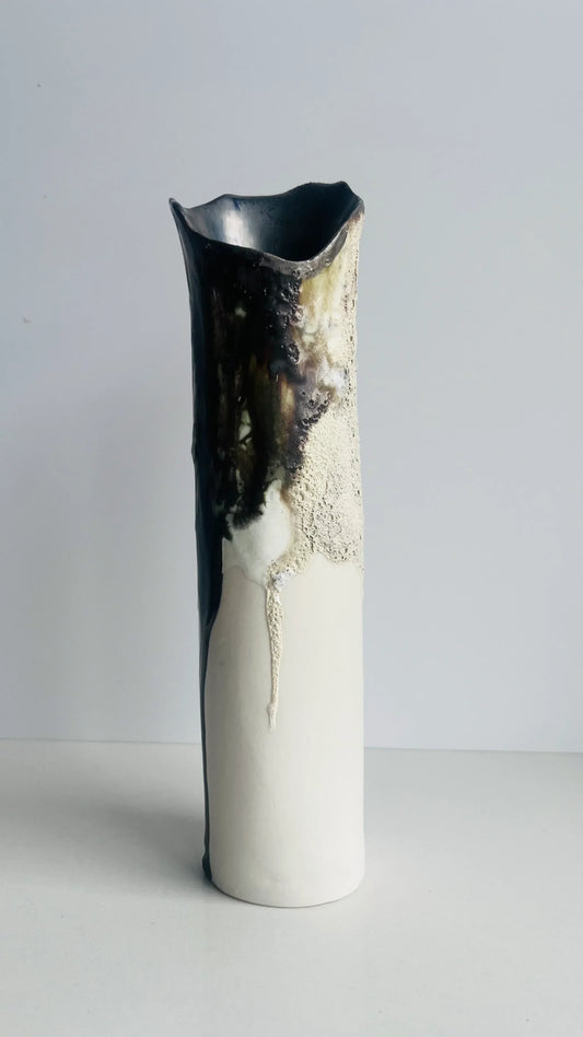 Wabi-Sabi Organic Vessel - Textured Glazes - Nicola Briggs - Ceramics & Art