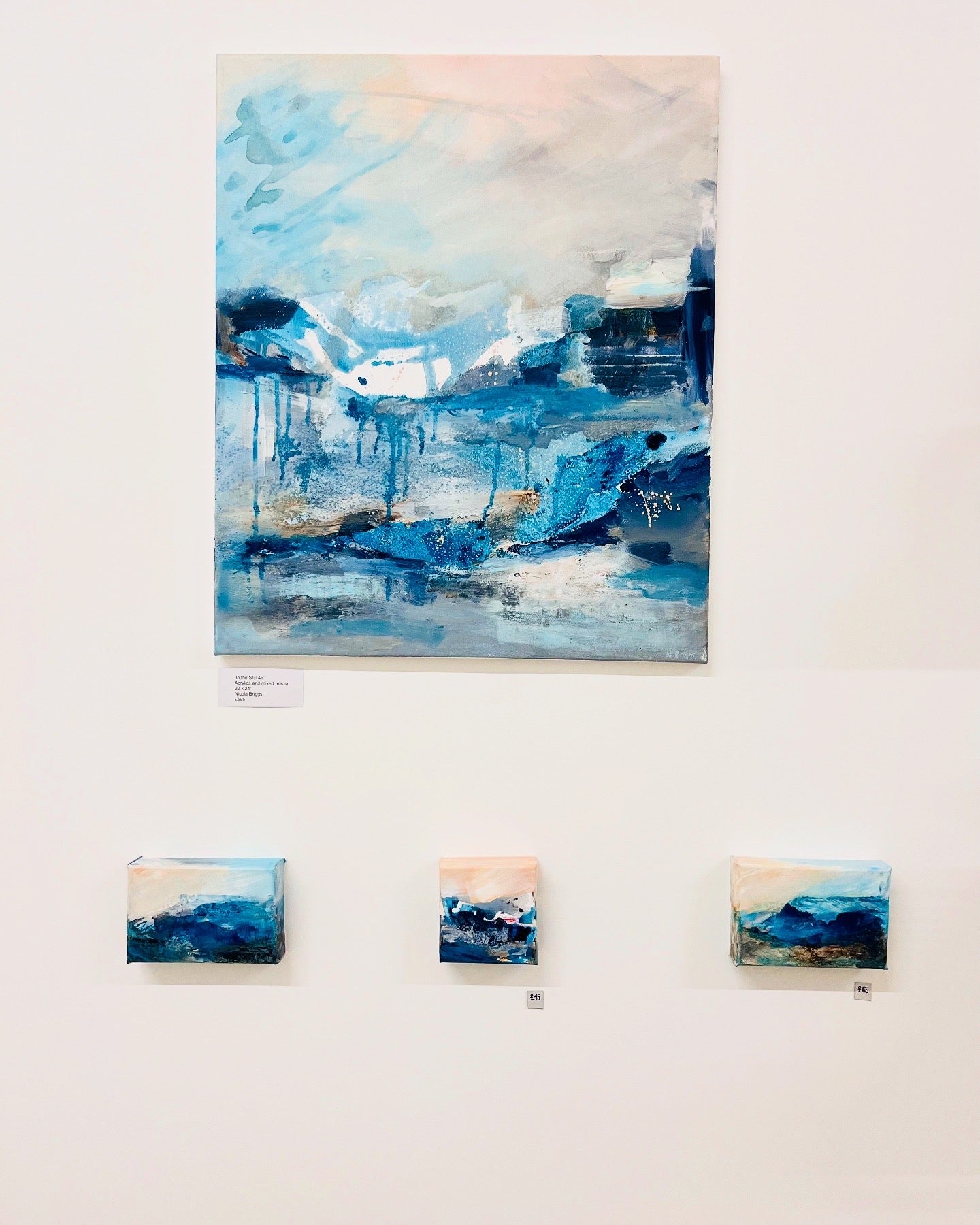 Collection of Fragments of Calm Painting by contemporary landscape artist Nicola Briggs