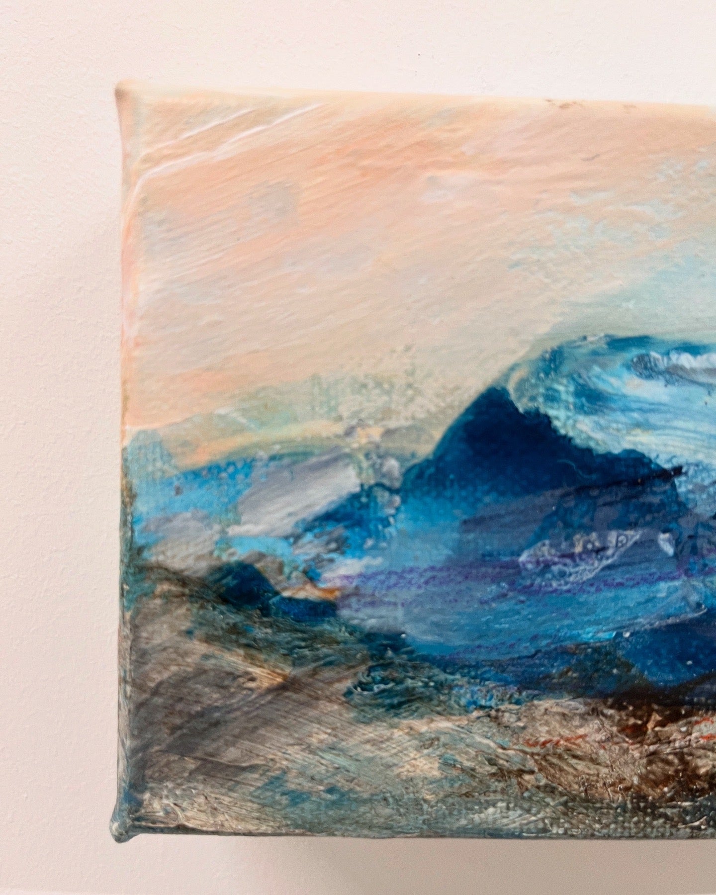 Detail of Fragments of Calm IV original painting by Nicola Briggs