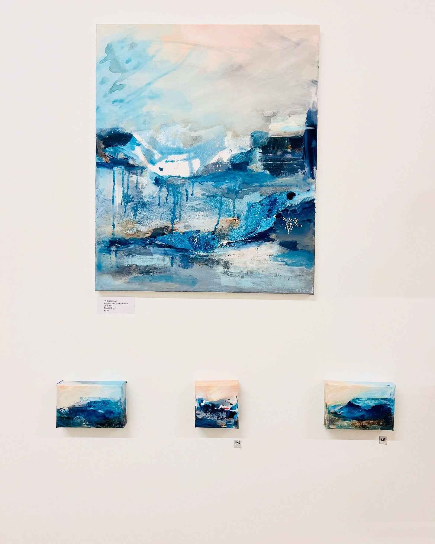 Where Silence Falls and paintings from the Fragments of Calm Collection by contemporary landscape artist Nicola Briggs