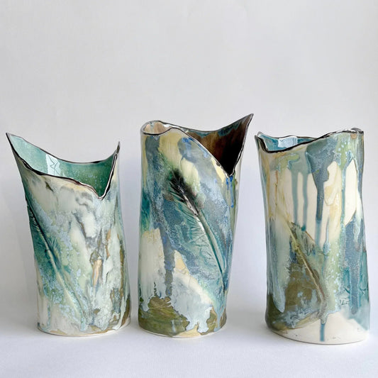 Handmade porcelain ceramic vase care guide - cleaning and maintaining artisan pottery