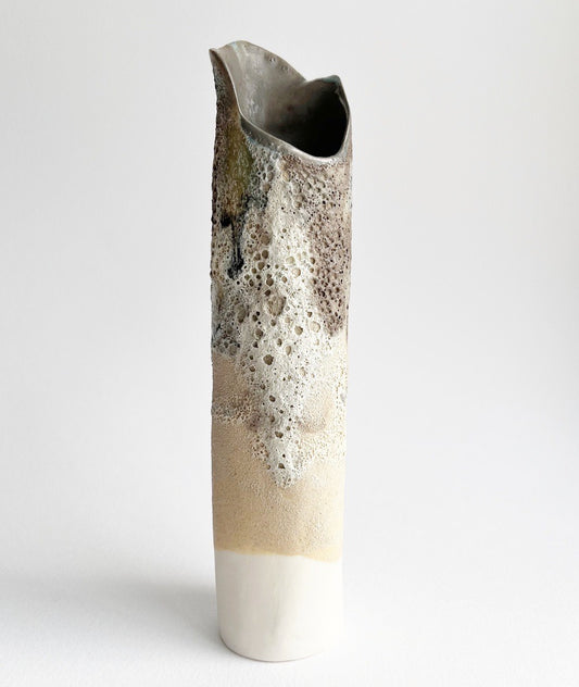 Wabi-Sabi Organic Vessel - Textured Glazes